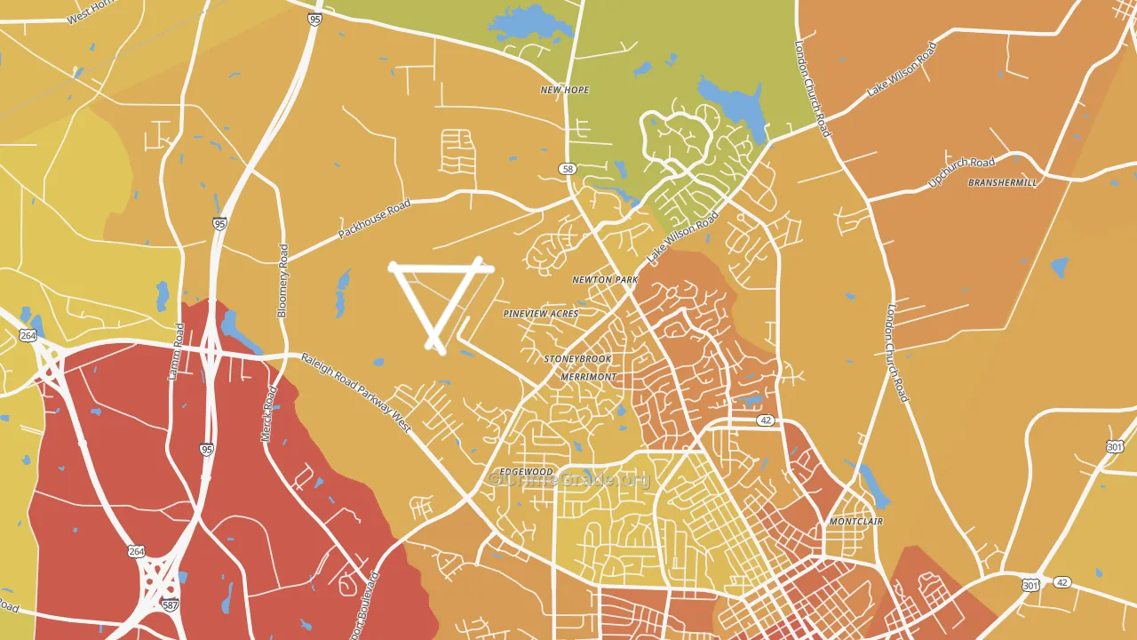 27896, NC Map of Vehicle Theft Rates
