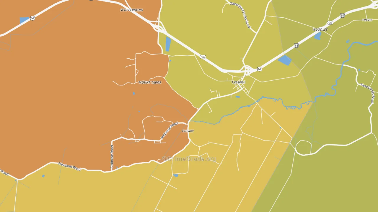 27928, NC Map of Vehicle Theft Rates