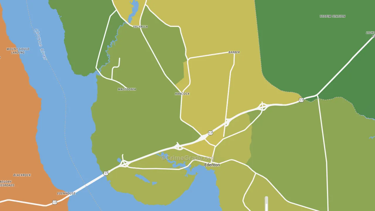 27932, NC Map of Vehicle Theft Rates