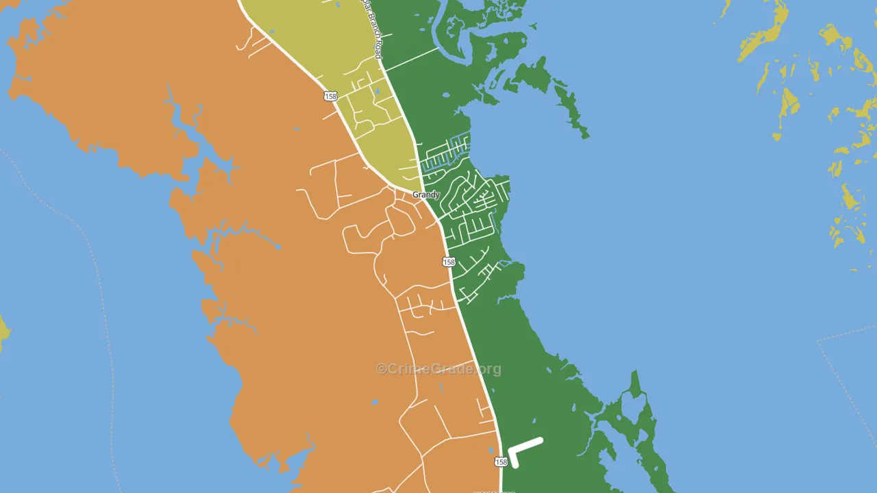 27939, NC Map of Vehicle Theft Rates