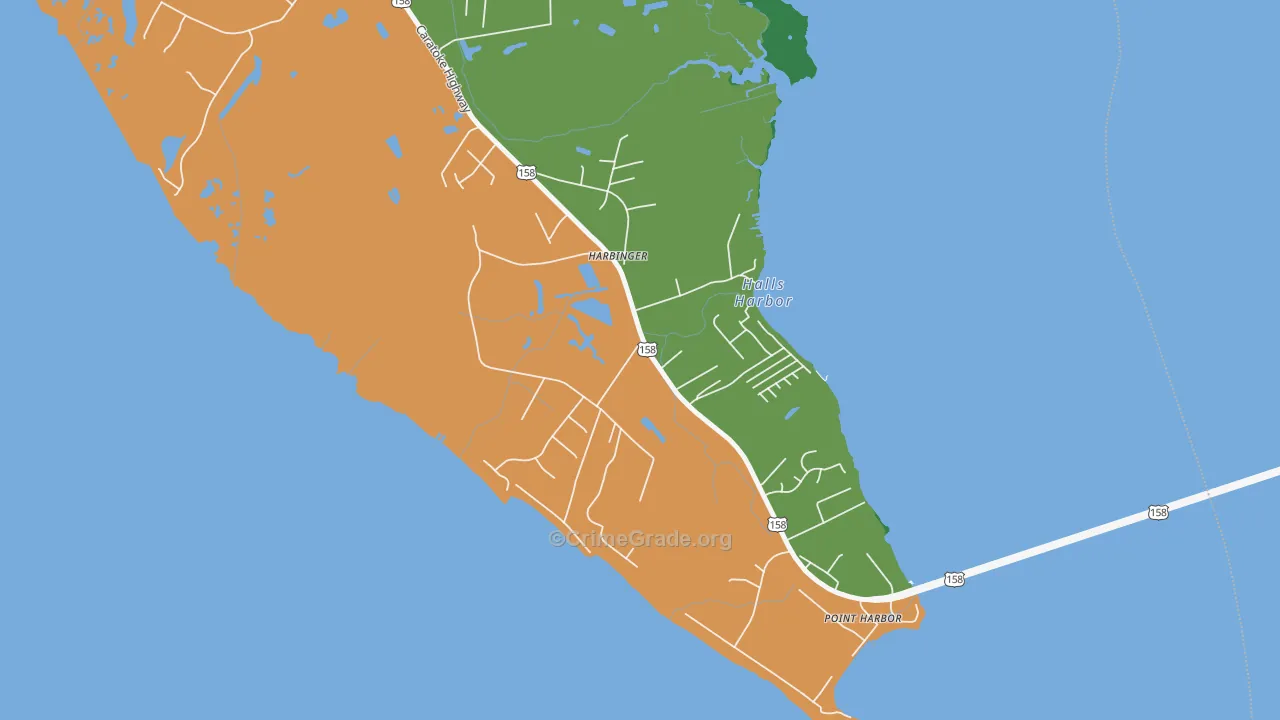 27941, NC Map of Vehicle Theft Rates