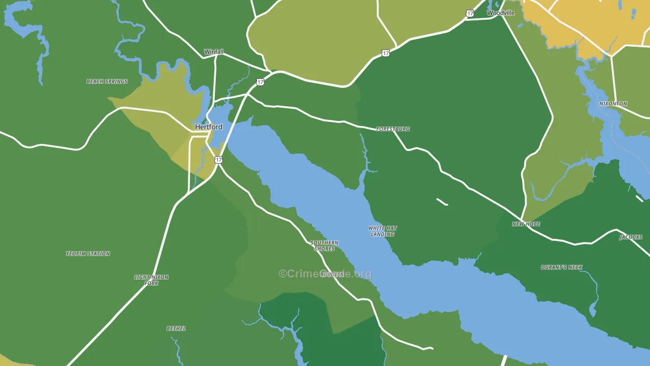 27944, NC Map of Vehicle Theft Rates