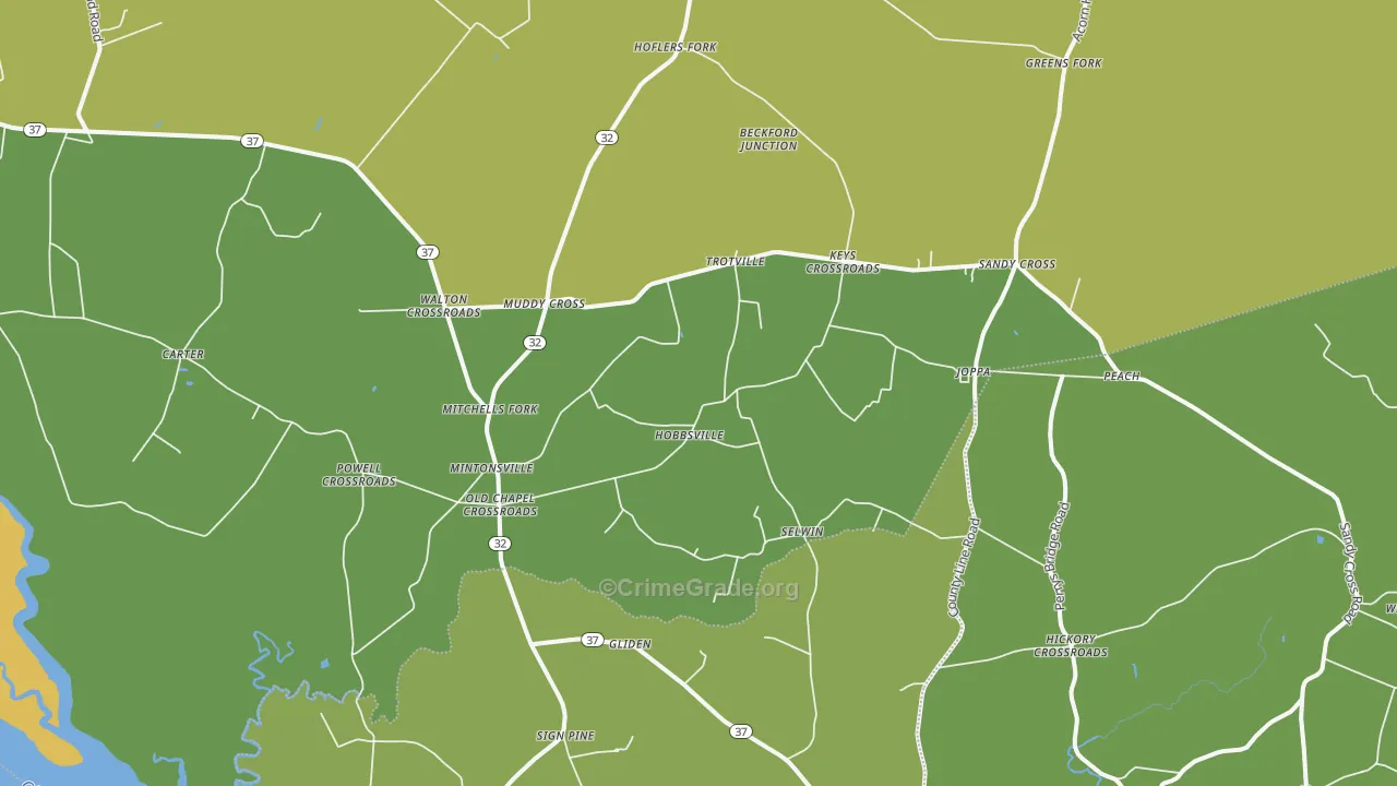 27946, NC Map of Vehicle Theft Rates