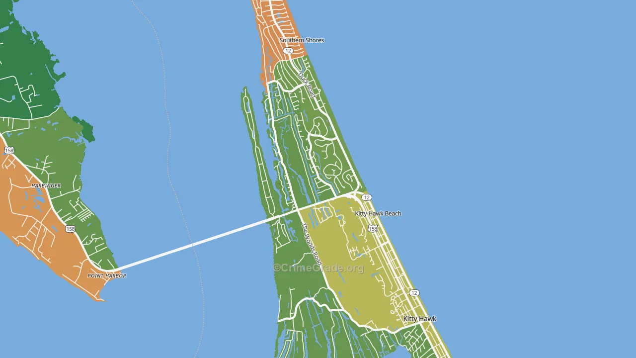 27949, NC Map of Vehicle Theft Rates