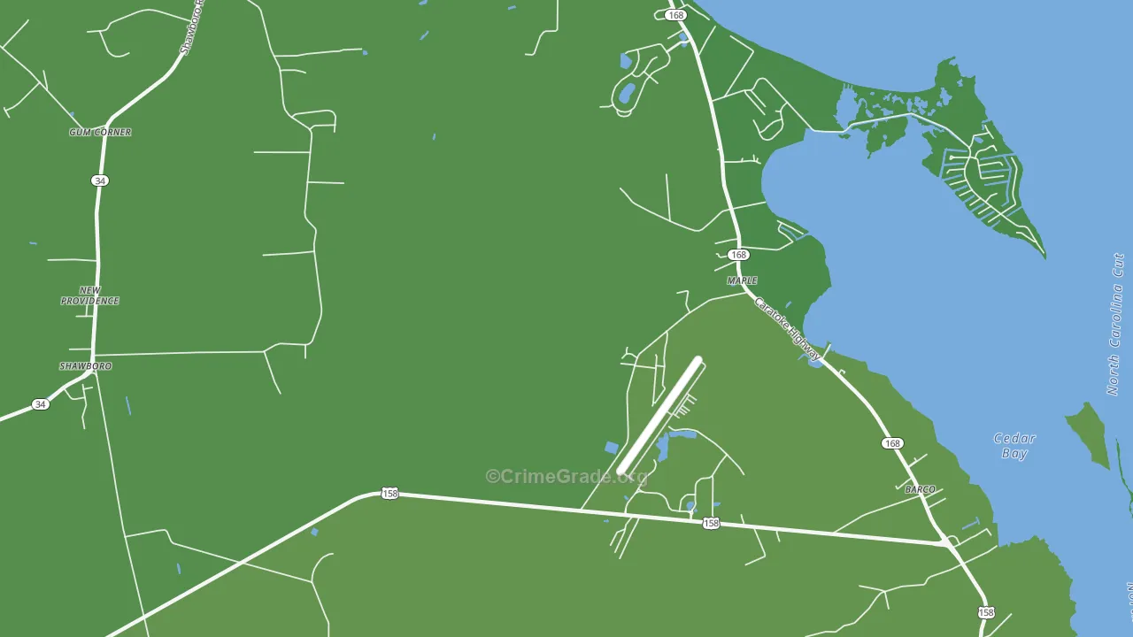 27956, NC Map of Vehicle Theft Rates