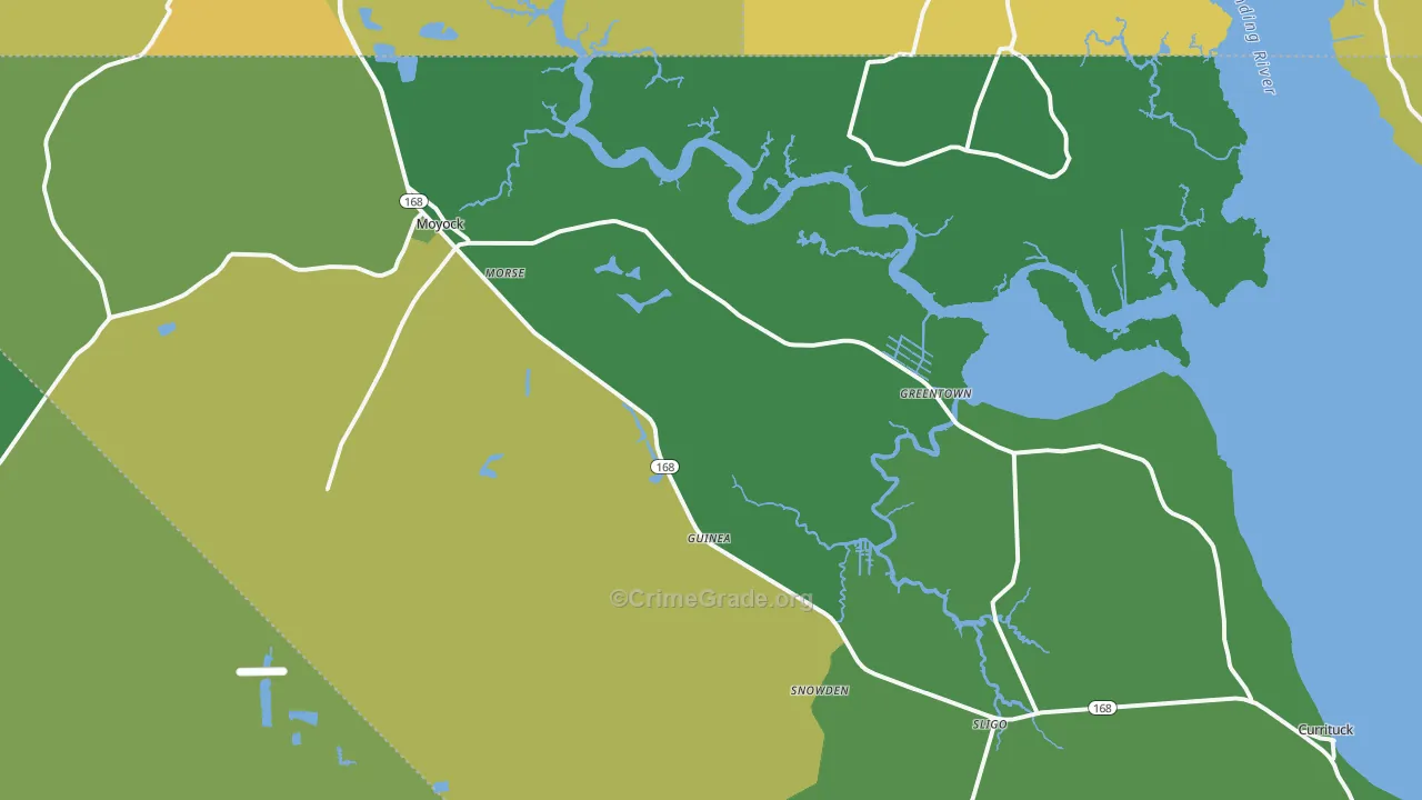 27958, NC Map of Vehicle Theft Rates