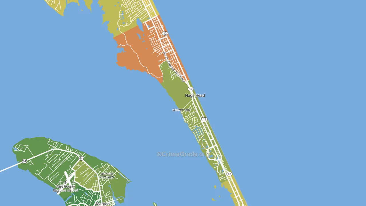 27959, NC Map of Vehicle Theft Rates