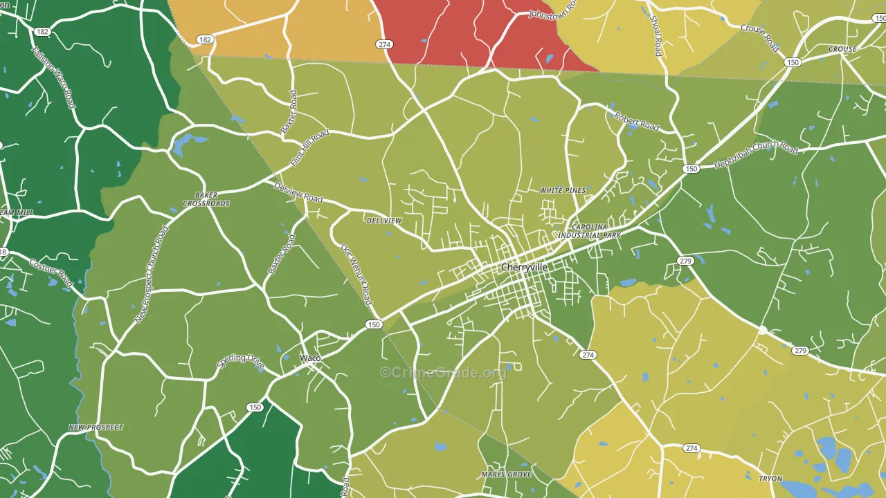 28021, NC Map of Vehicle Theft Rates