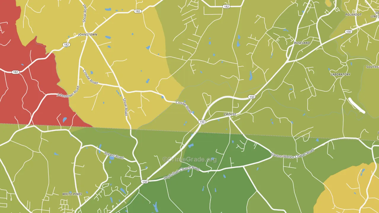 28033, NC Map of Vehicle Theft Rates