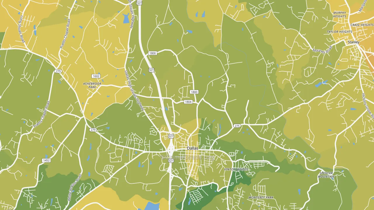 28034, NC Map of Vehicle Theft Rates