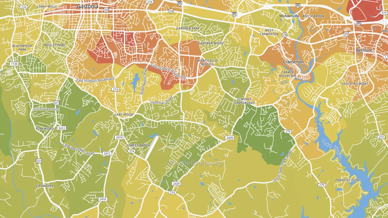 28056, NC Map of Vehicle Theft Rates