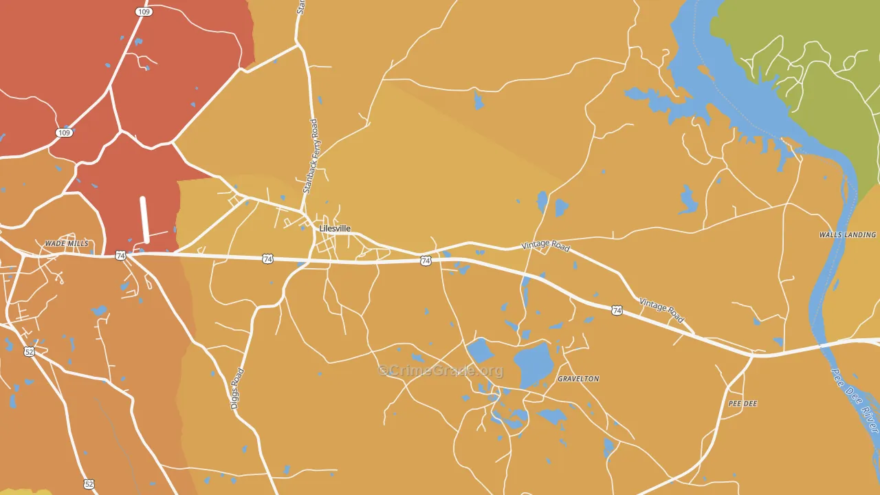28091, NC Map of Vehicle Theft Rates