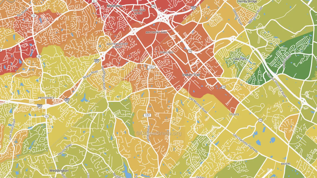 28104, NC Map of Vehicle Theft Rates