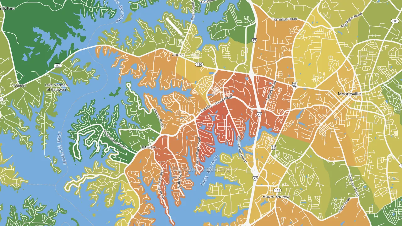 28117, NC Map of Vehicle Theft Rates