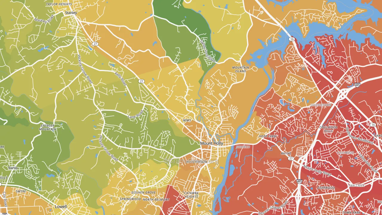 28120, NC Map of Vehicle Theft Rates