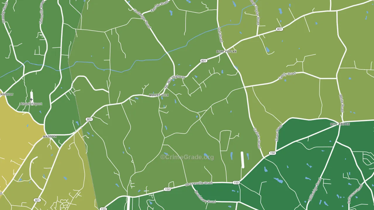 28125, NC Map of Vehicle Theft Rates