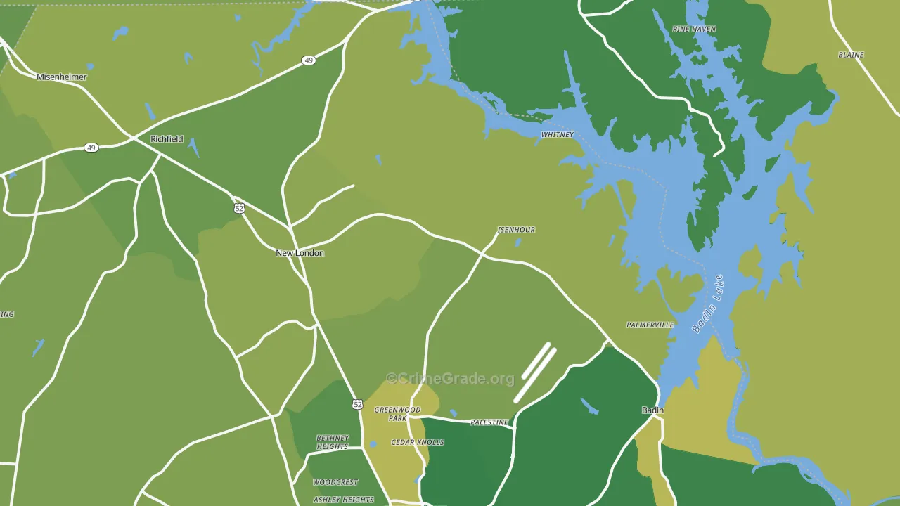 28127, NC Map of Vehicle Theft Rates