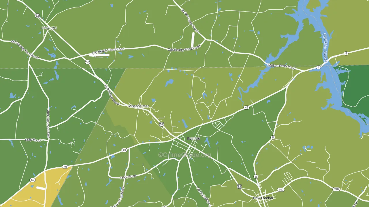28137, NC Map of Vehicle Theft Rates