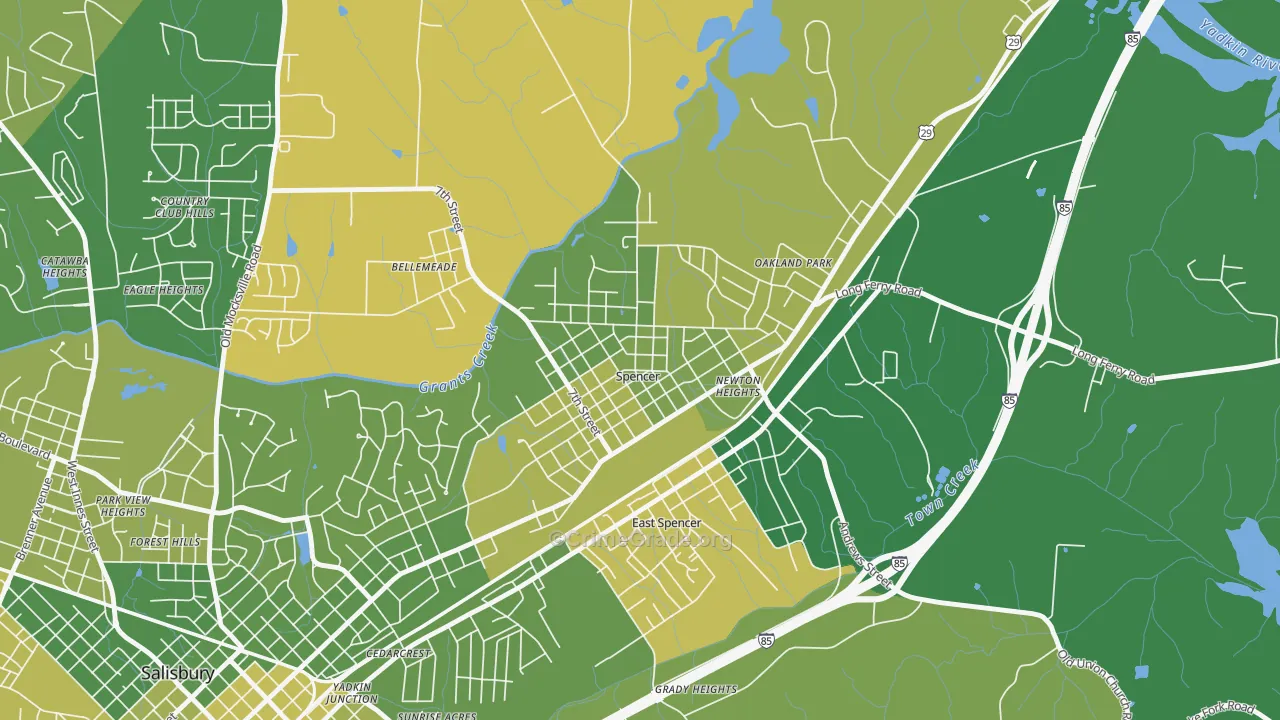 28159, NC Map of Vehicle Theft Rates