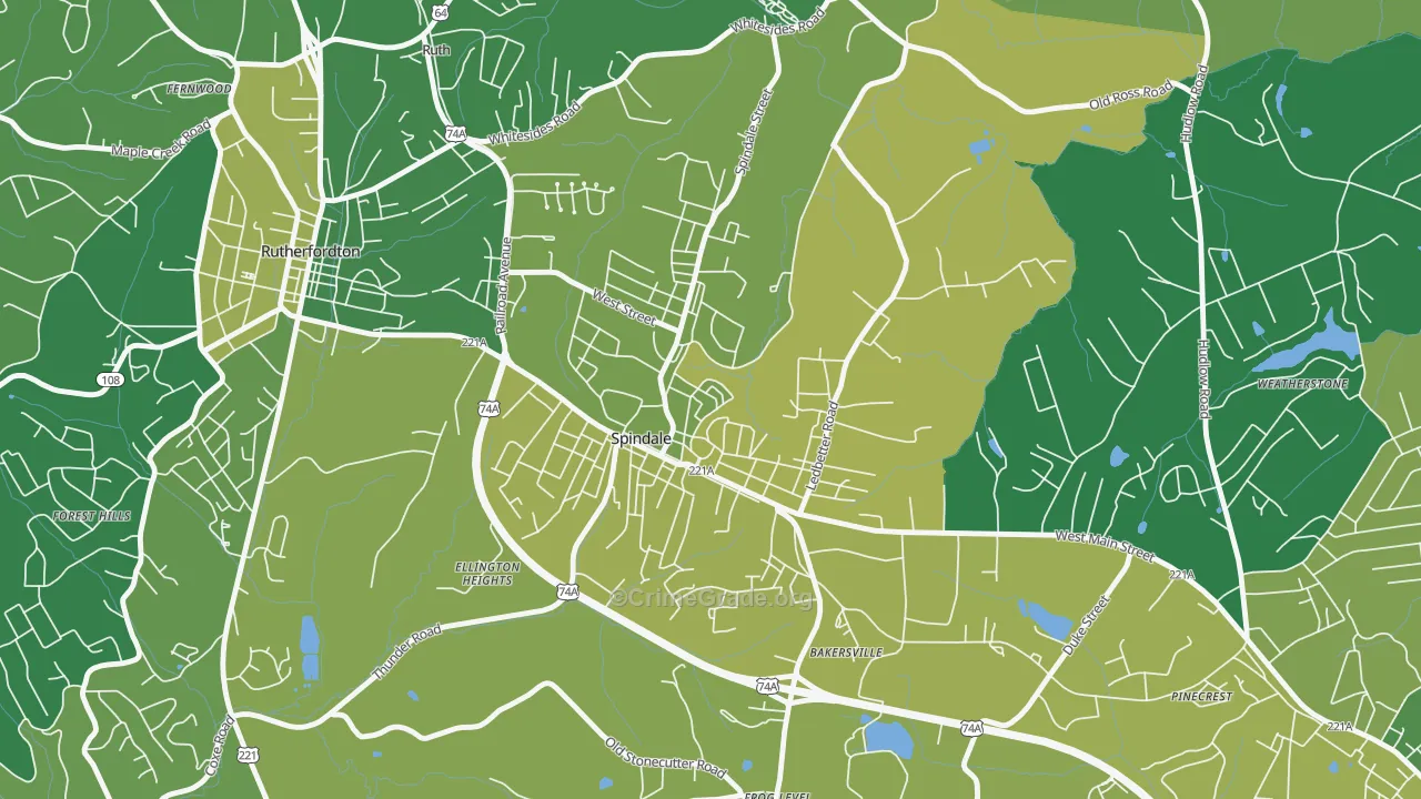 28160, NC Map of Vehicle Theft Rates