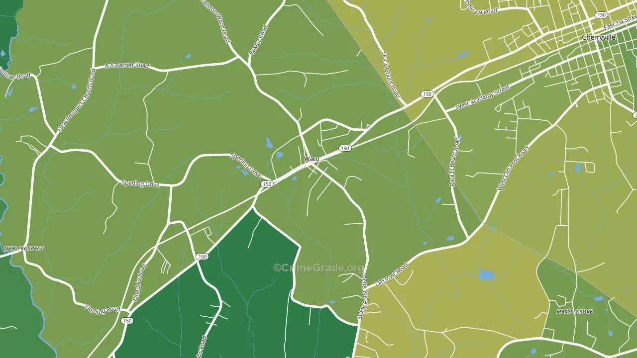 28169, NC Map of Vehicle Theft Rates