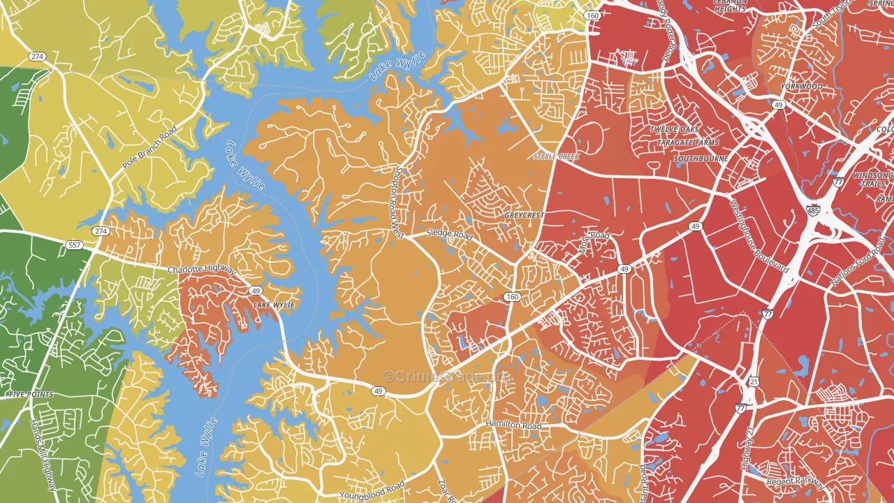 28278, NC Map of Vehicle Theft Rates
