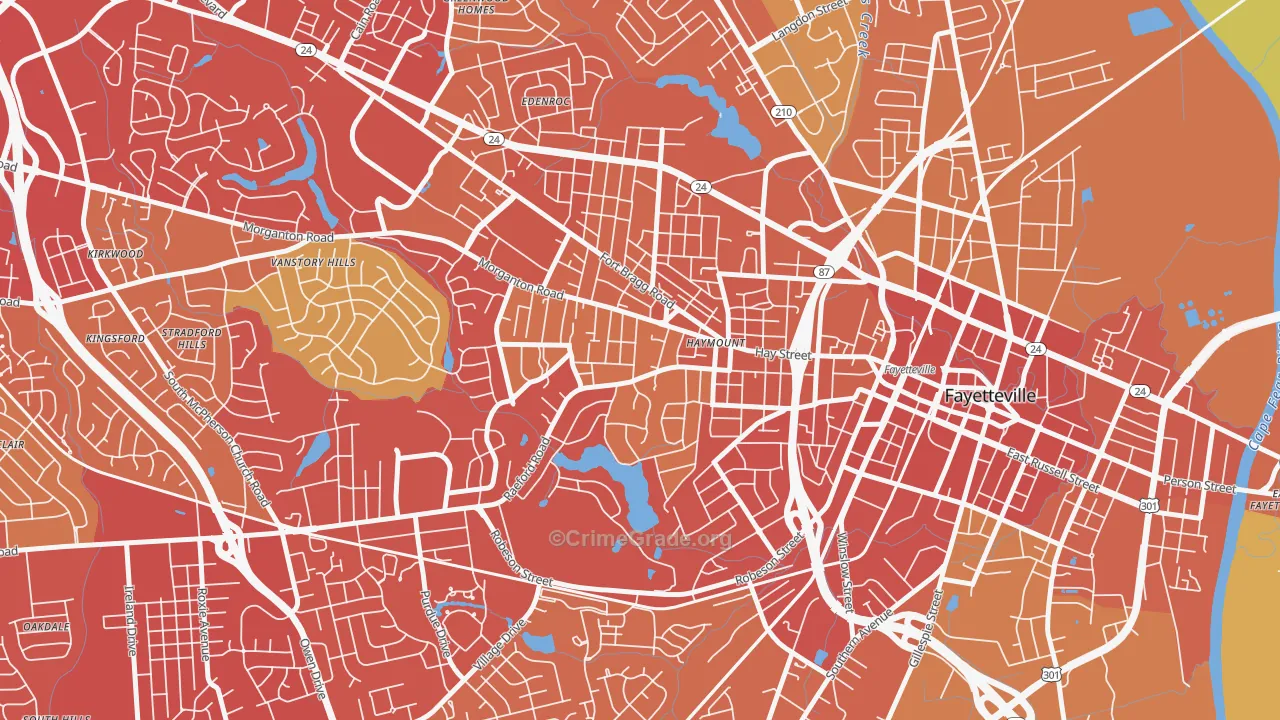 28305, NC Map of Vehicle Theft Rates
