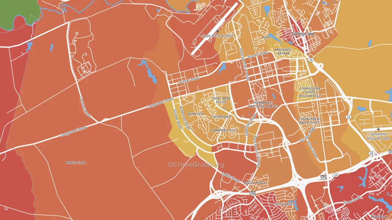 28310, NC Map of Vehicle Theft Rates