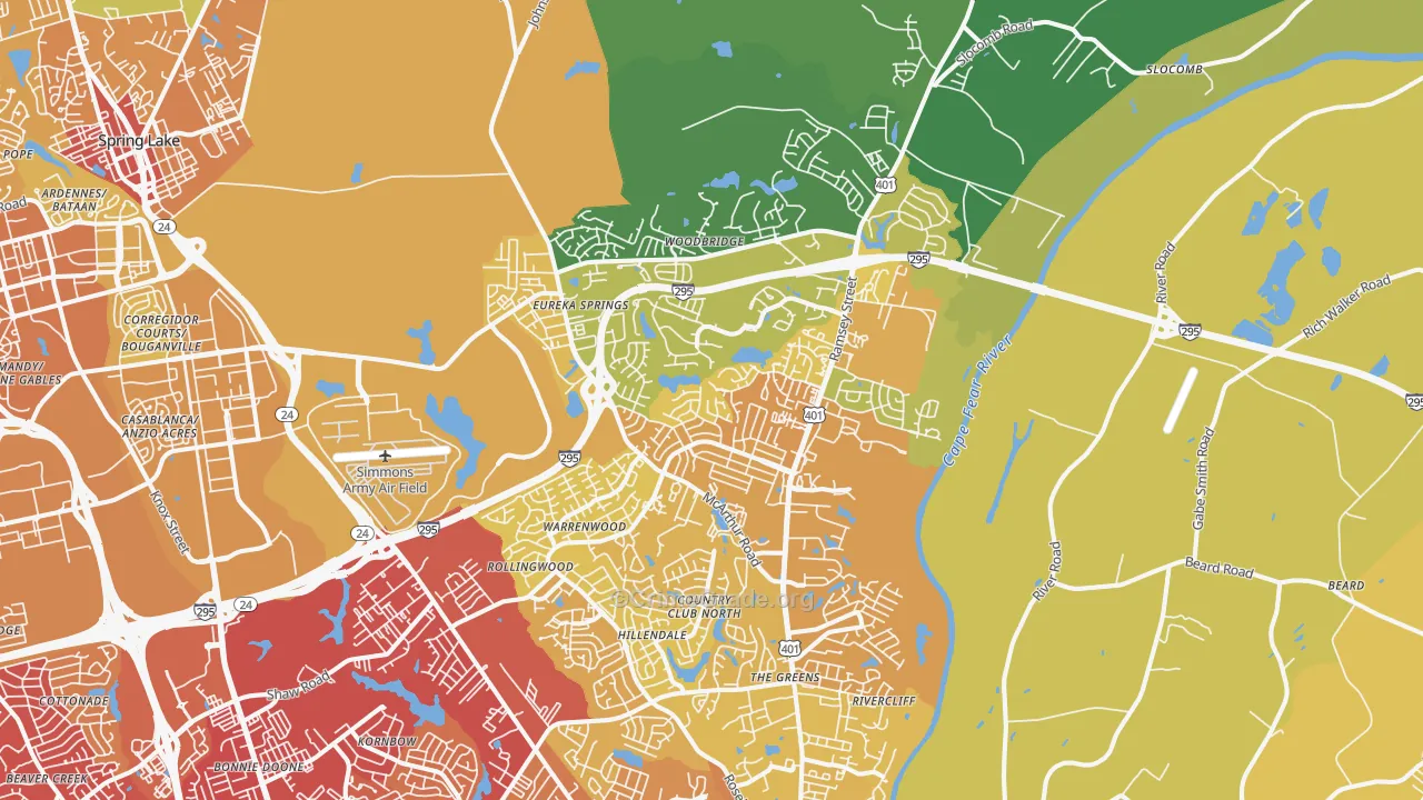 28311, NC Map of Vehicle Theft Rates