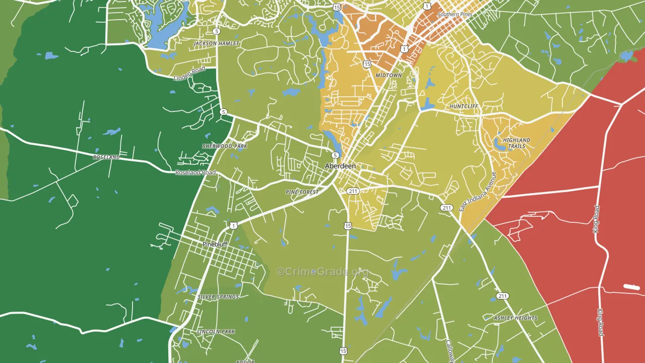 28315, NC Map of Vehicle Theft Rates