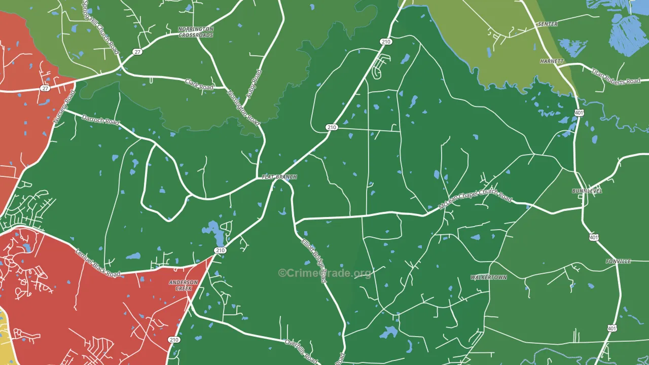 28323, NC Map of Vehicle Theft Rates