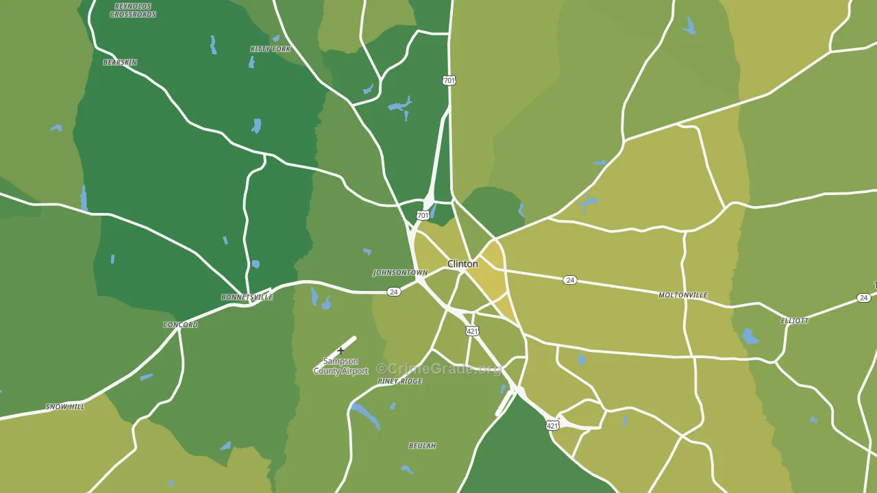 28328, NC Map of Vehicle Theft Rates