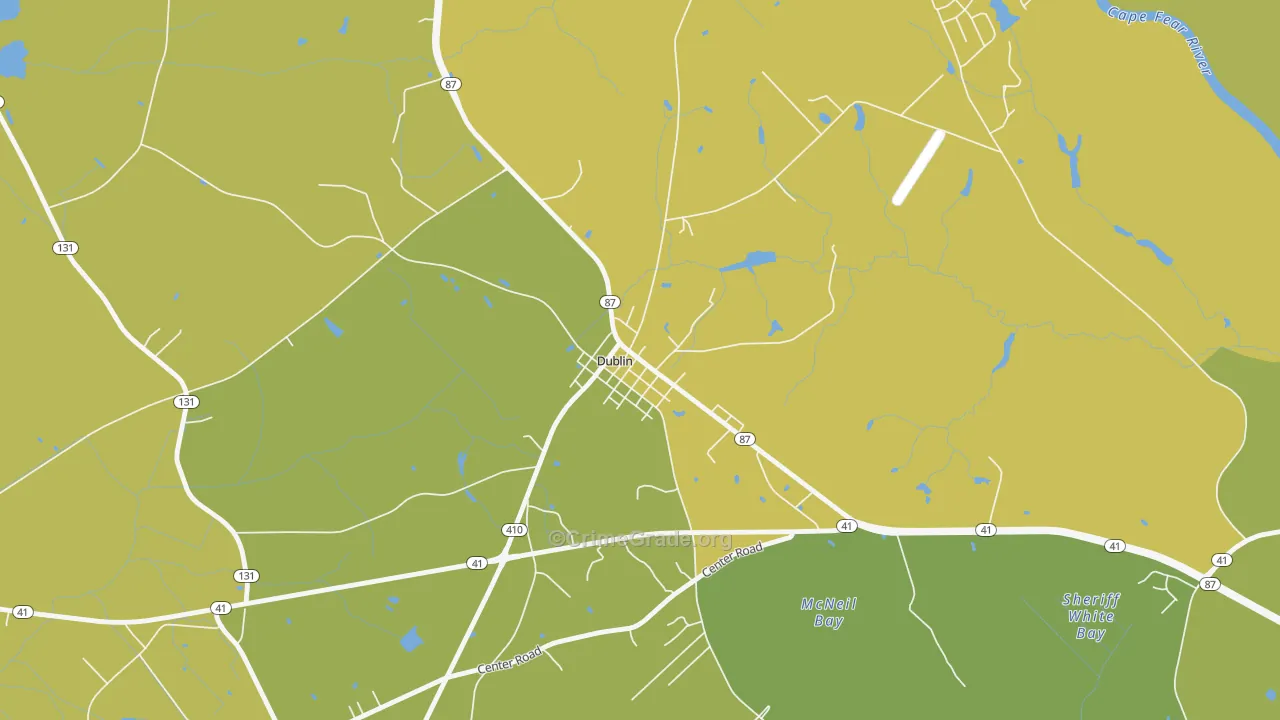 28332, NC Map of Vehicle Theft Rates