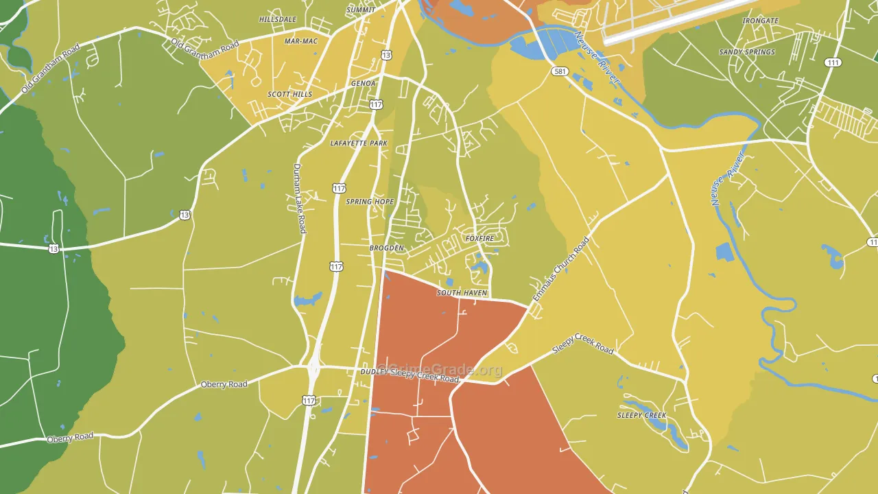 28333, NC Map of Vehicle Theft Rates