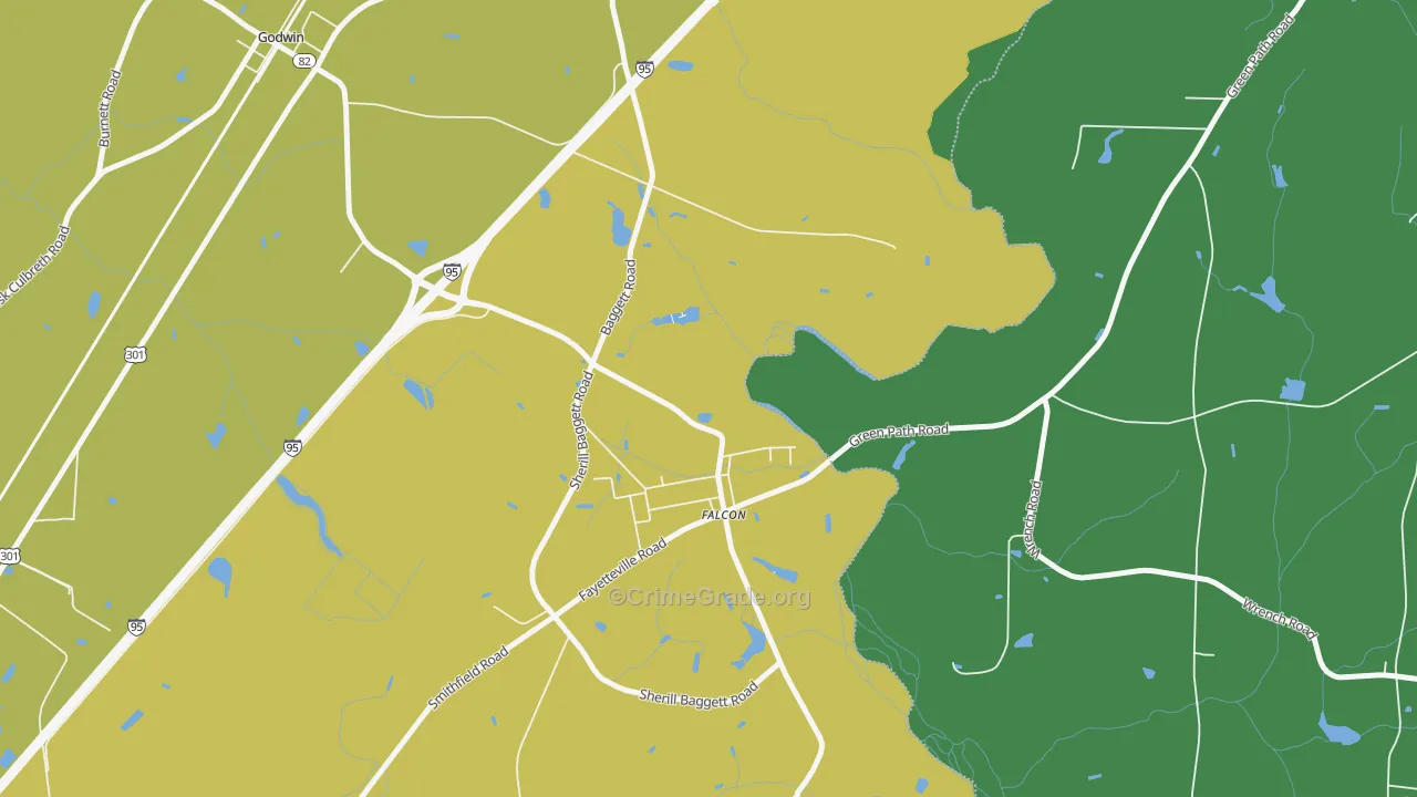 28342, NC Map of Vehicle Theft Rates