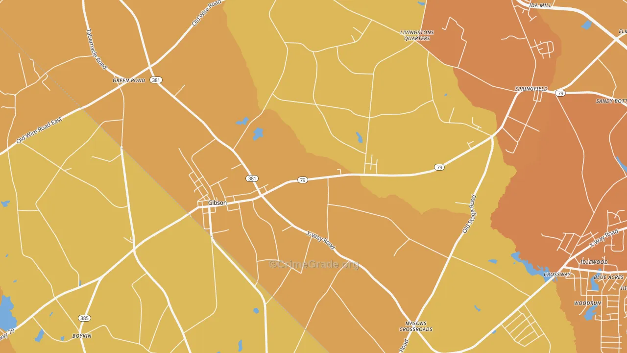 28343, NC Map of Vehicle Theft Rates