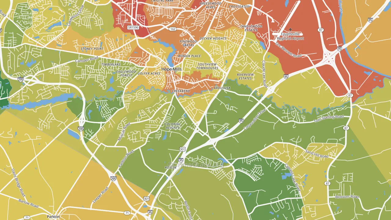 28348, NC Map of Vehicle Theft Rates