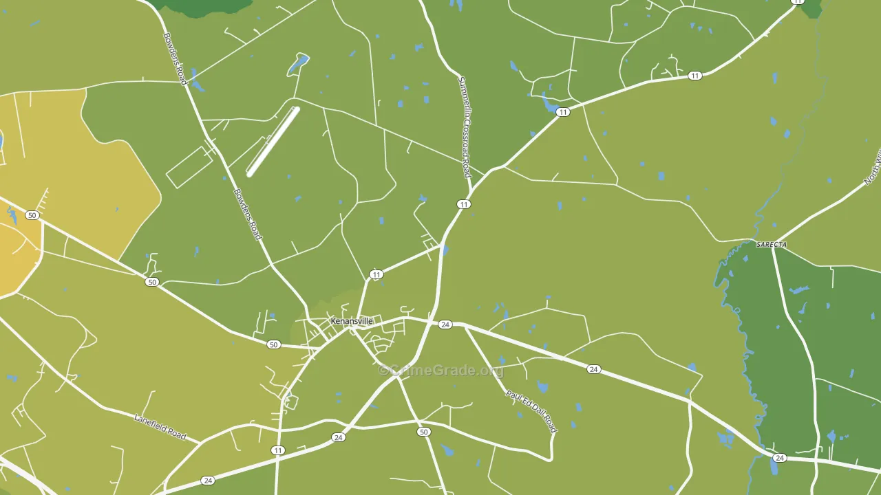 28349, NC Map of Vehicle Theft Rates