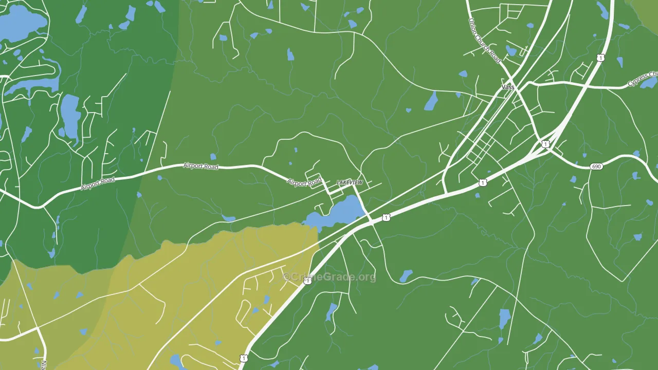 28350, NC Map of Vehicle Theft Rates