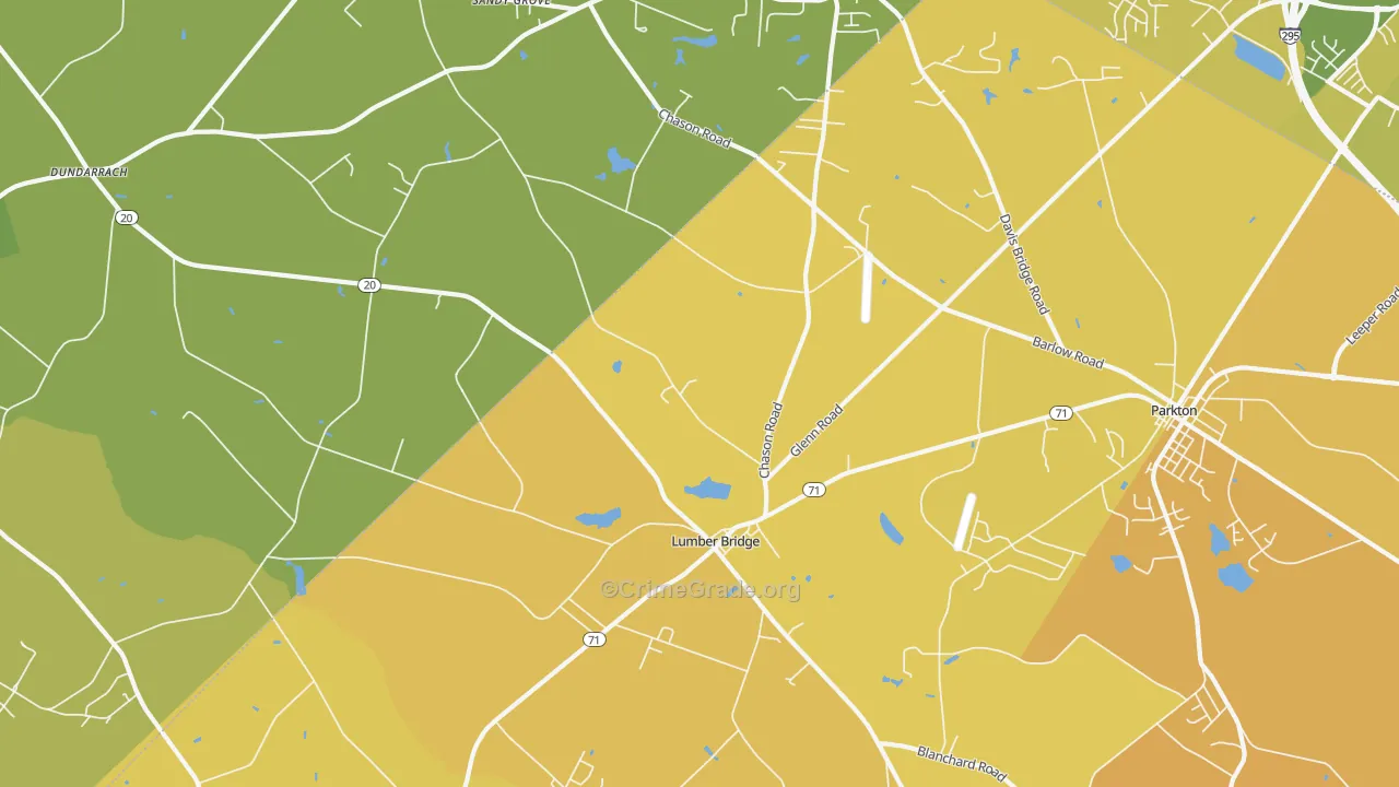 28357, NC Map of Vehicle Theft Rates