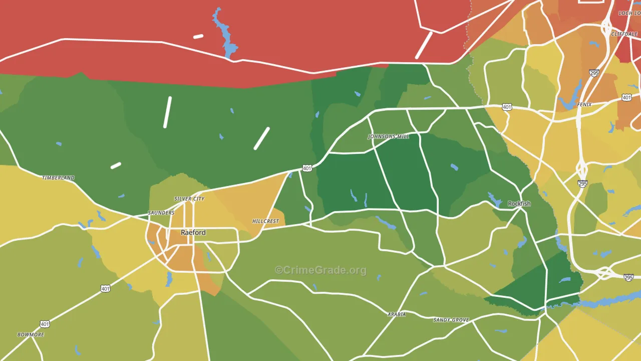 28376, NC Map of Vehicle Theft Rates