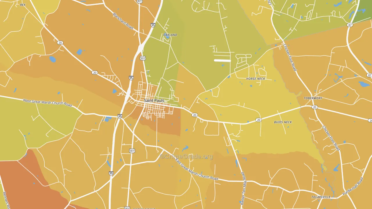 28384, NC Map of Vehicle Theft Rates
