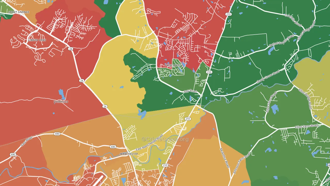 28390, NC Map of Vehicle Theft Rates