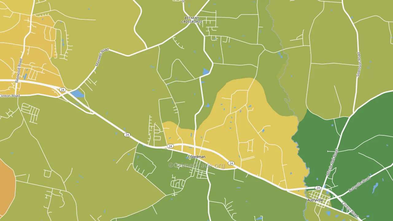 28391, NC Map of Vehicle Theft Rates