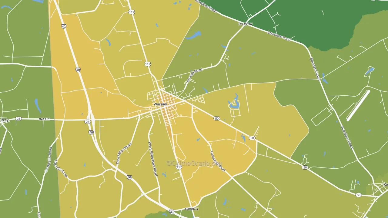 28398, NC Map of Vehicle Theft Rates