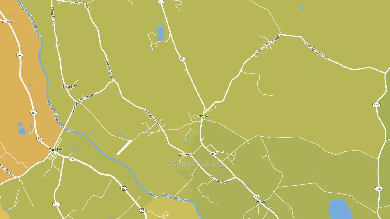 28399, NC Map of Vehicle Theft Rates