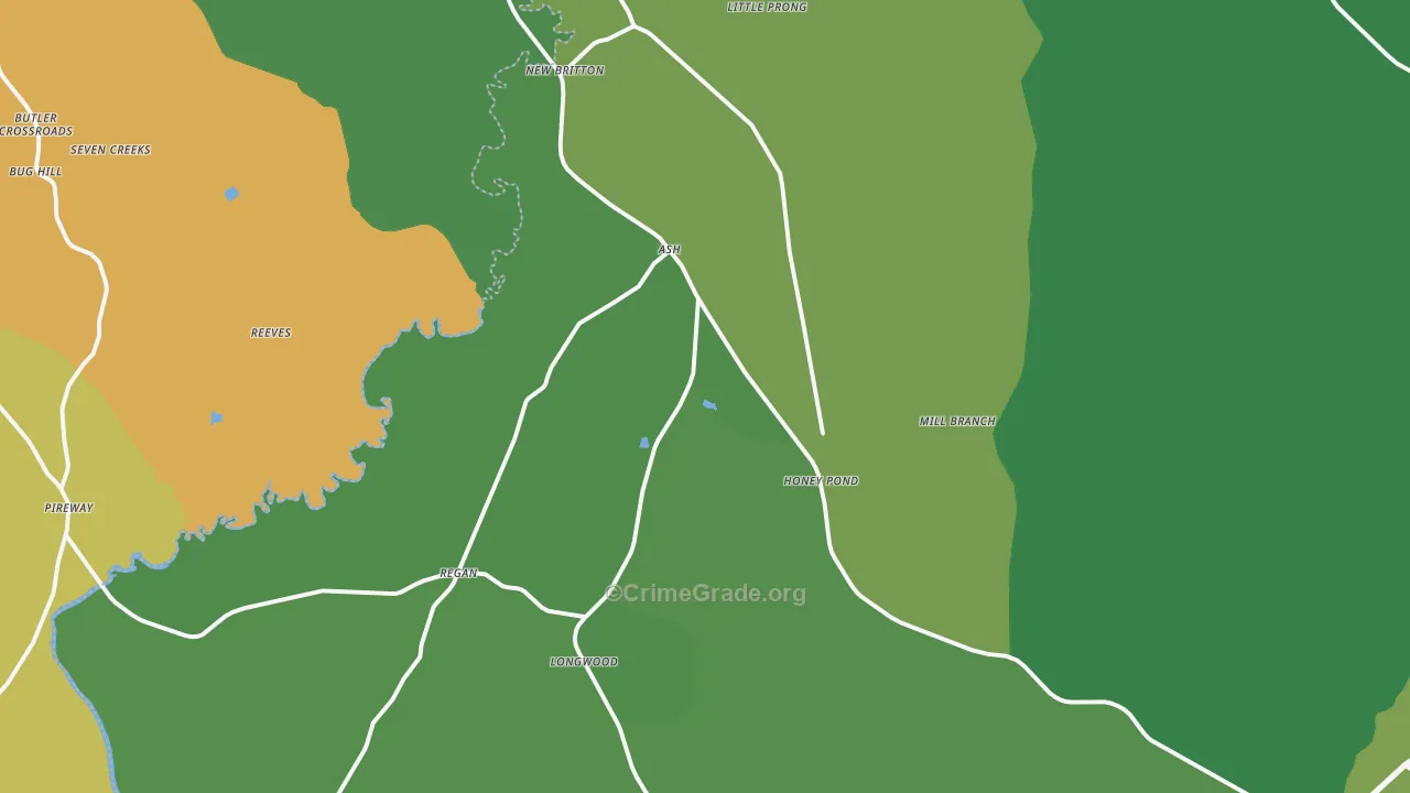28420, NC Map of Vehicle Theft Rates