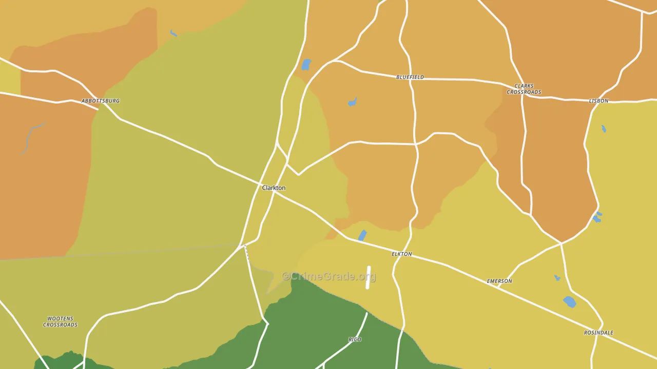 28433, NC Map of Vehicle Theft Rates