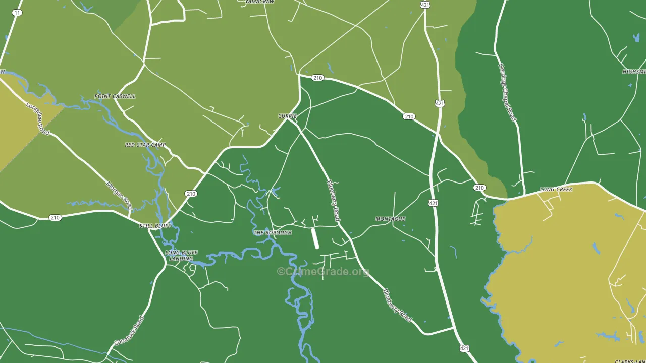 28435, NC Map of Vehicle Theft Rates