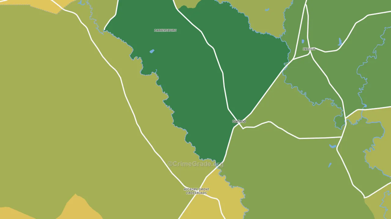 28441, NC Map of Vehicle Theft Rates